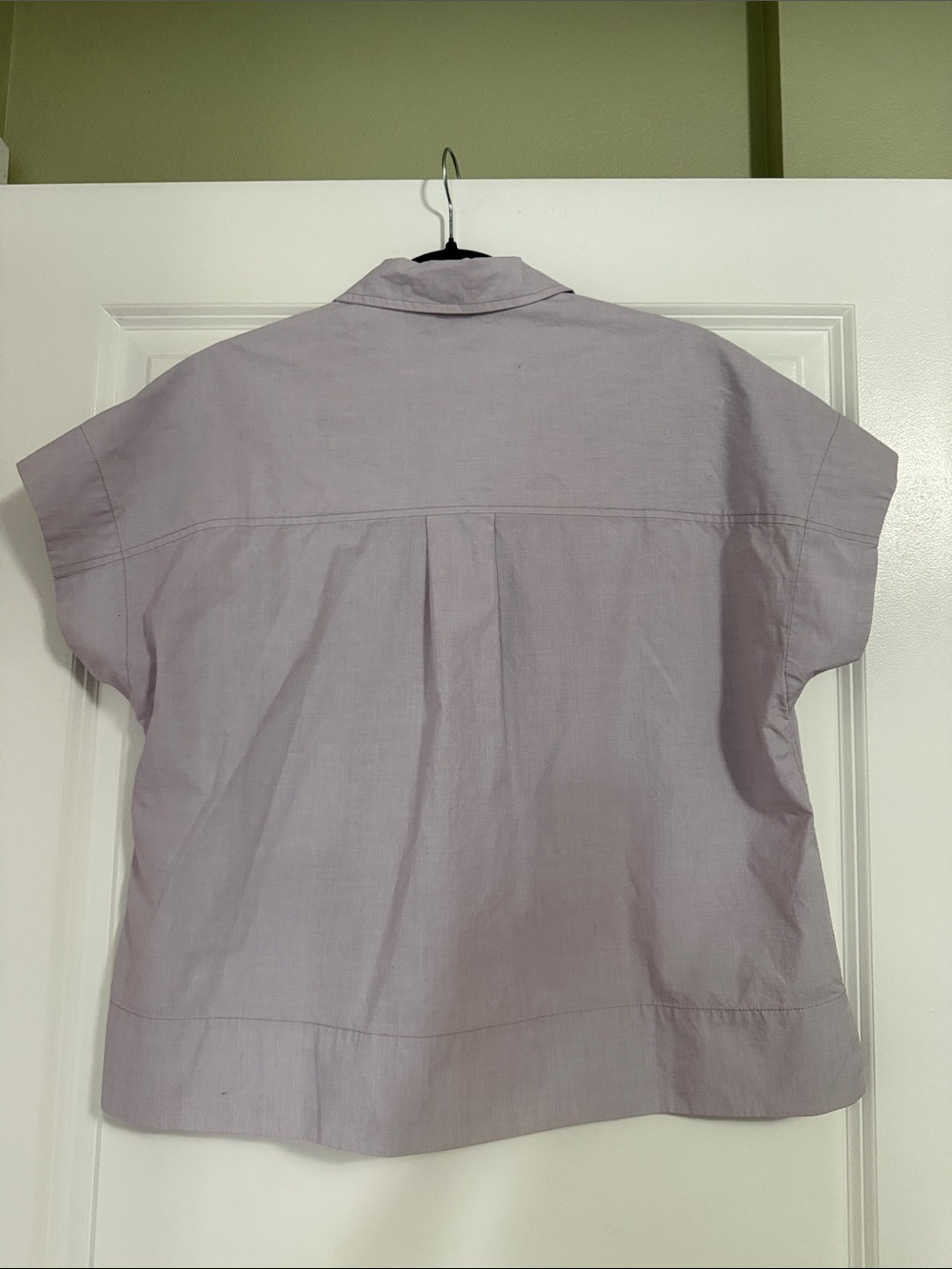 Oversized Cropped Button Up - Picture 2 of 2